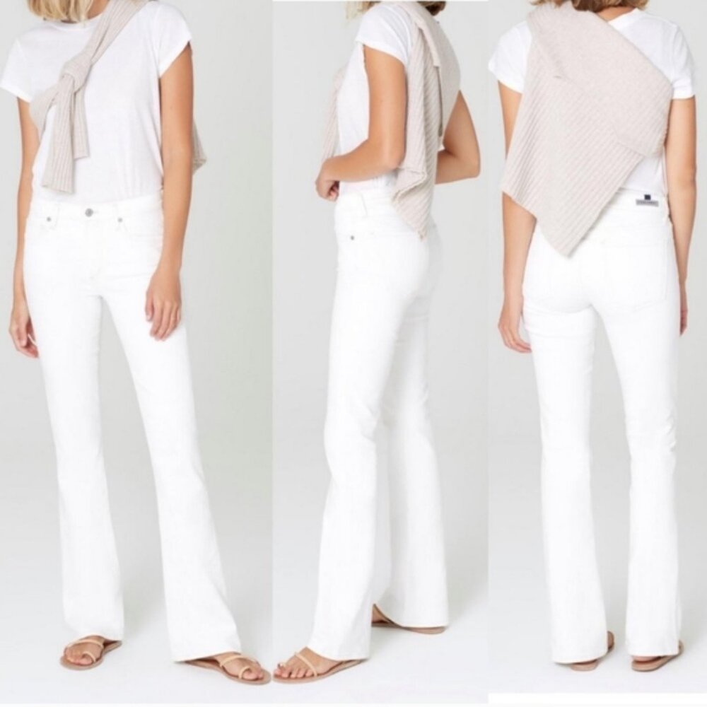 Citizens Of Humanity White Boot Cut Jeans